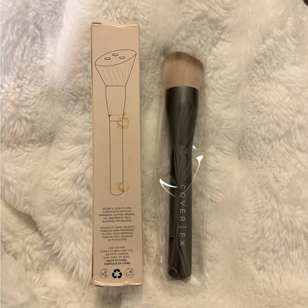 Cover Fx Custom Application Foundation Brush New Box Liquid Cream Makeup Brush